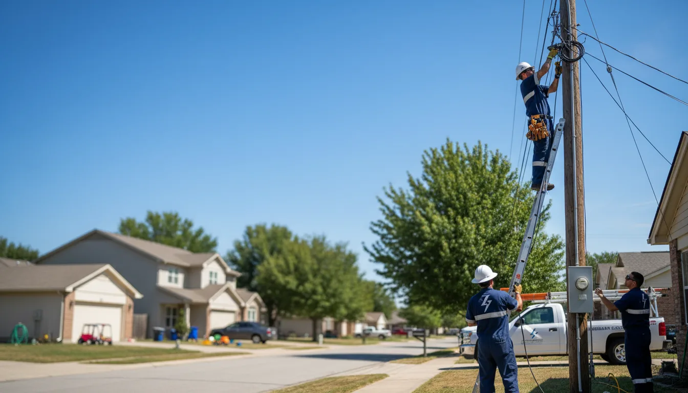 Residential electrician providing installation services in Redfield, AR